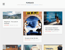 Tablet Screenshot of funsack.com